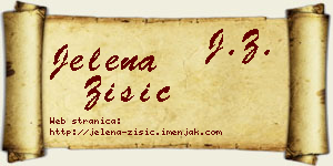 Jelena Zisić vizit kartica